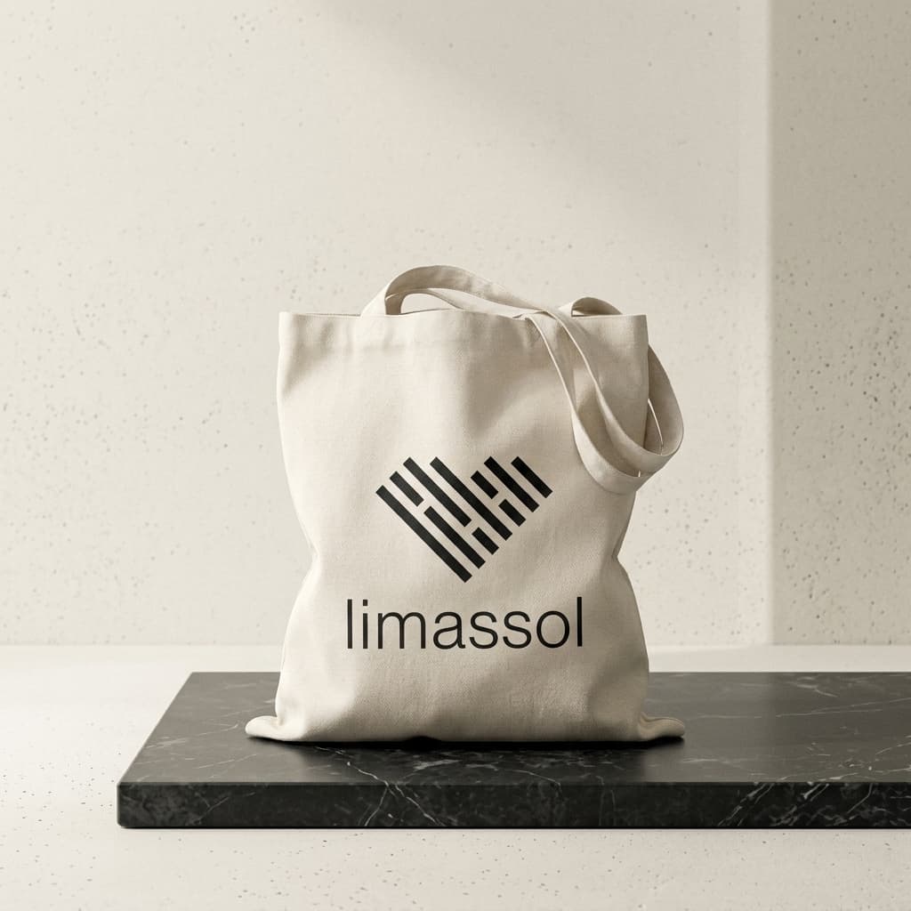 Tote Bag Heart Limassol Off White